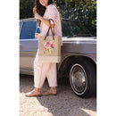 Wine Tote in Natural Bouquet by Amy Logsdon