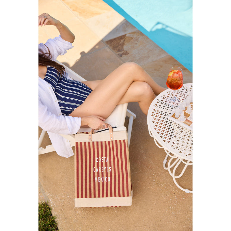 Market Bag in Red Stripe