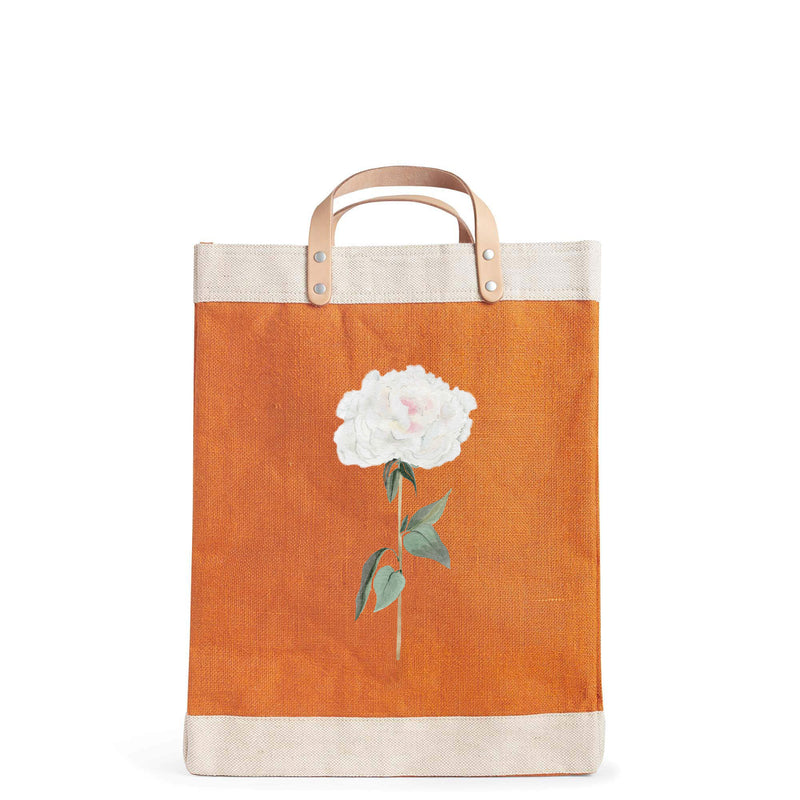 Market Bag in Citrus Peony by Amy Logsdon