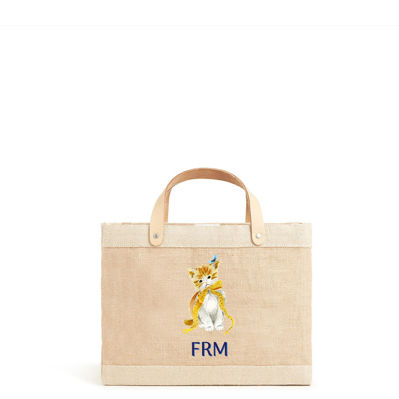 Petite Market Bag in Natural Golden Kitty by Amy Logsdon
