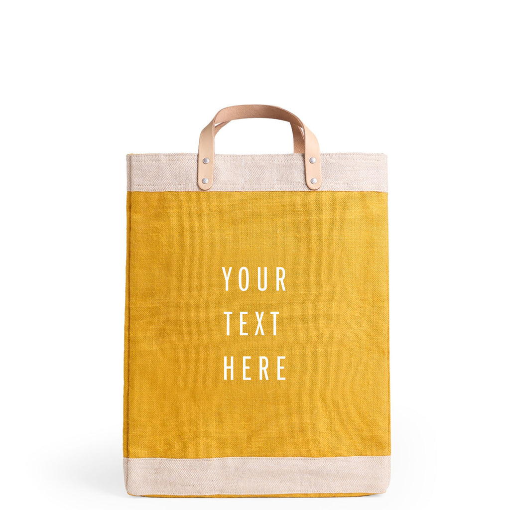 Market Bag in Carrot: approved customizable front