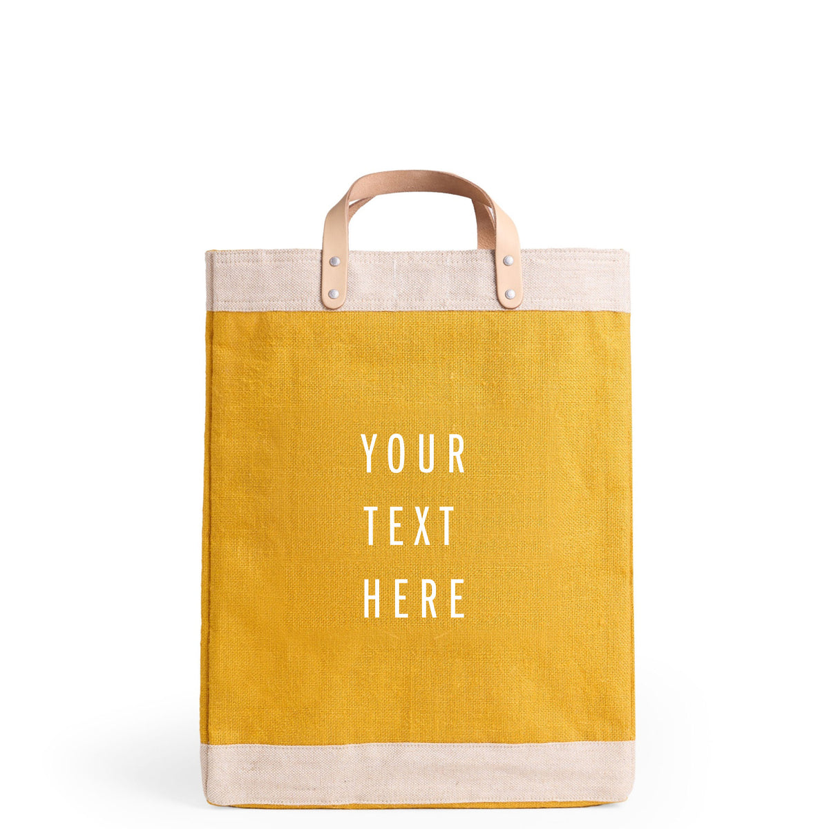 Market Bag in Carrot: approved customizable front