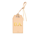 Personalized Leather Gift Tag with Gold Foil
