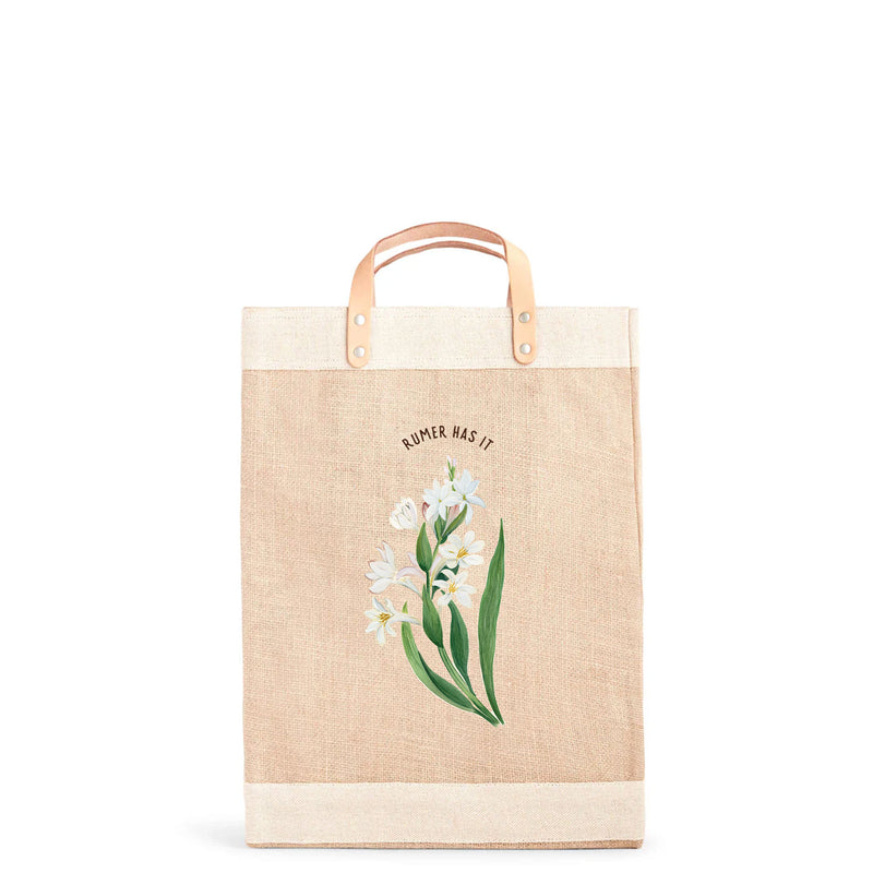 Market Bag in Natural Tuberose by Rumer Willis