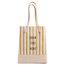 Wine Tote in Gold Stripe | Ships June 15