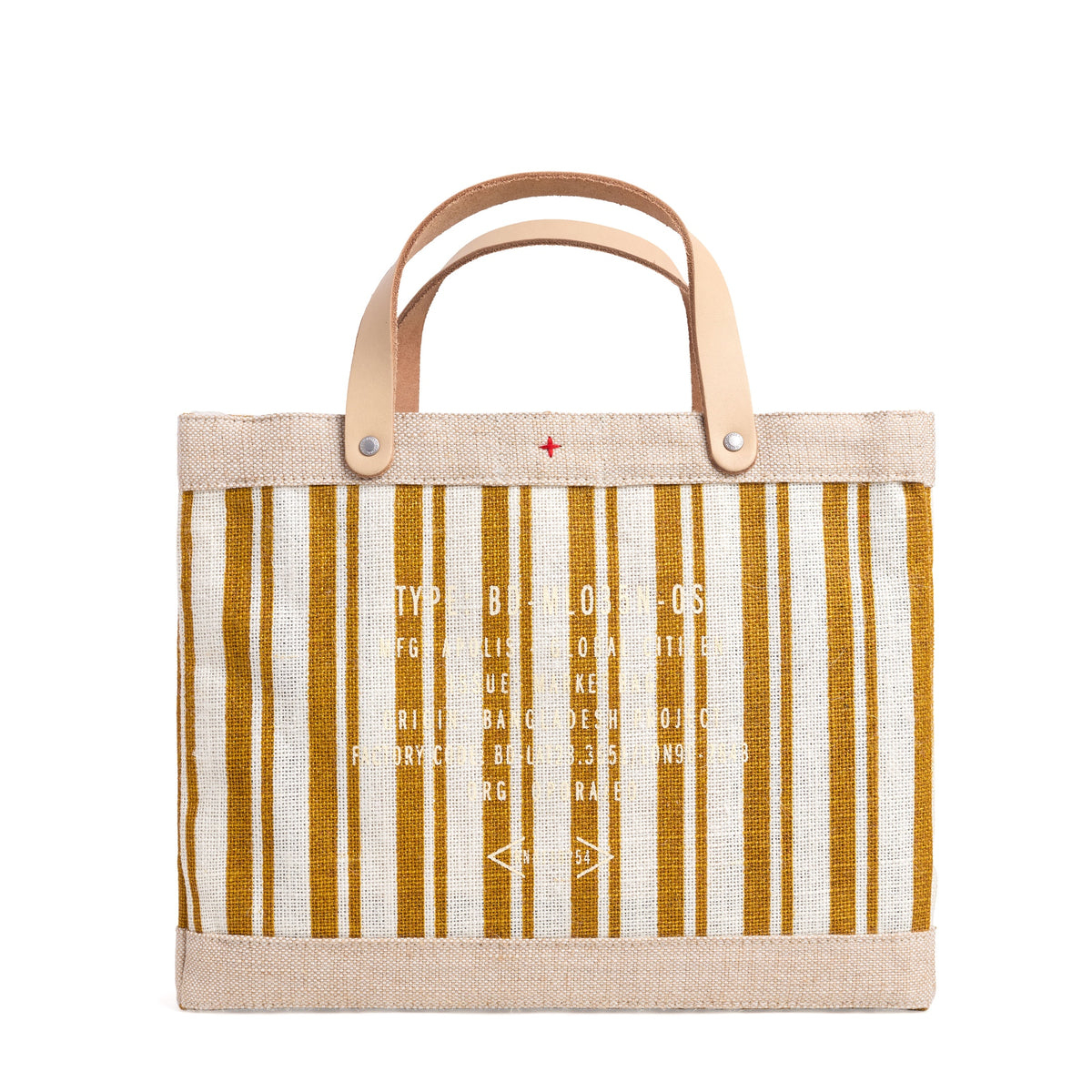Petite Market Bag in Gold Stripe
