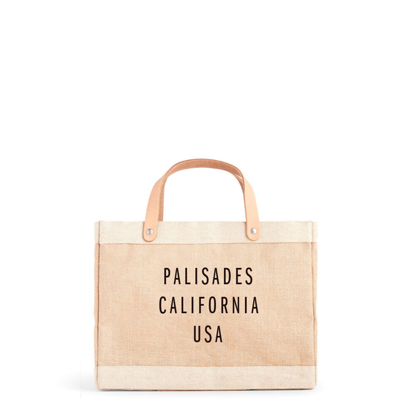 Petite Market Bag in Natural for L.A. “PALISADES”