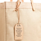 Personalized Leather Gift Tag with Note