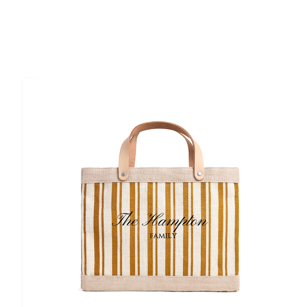 Petite Market Bag in Gold Stripe Occasion