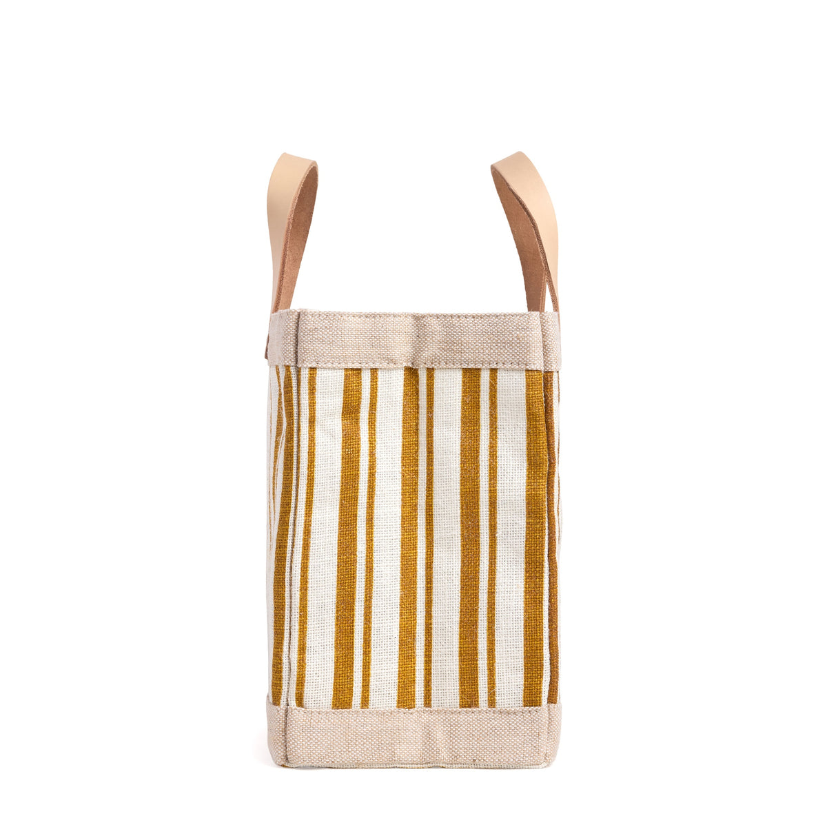 Petite Market Bag in Gold Stripe