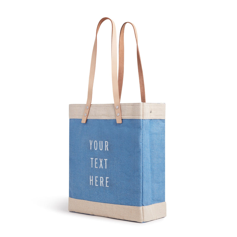 Market Tote in Parisian Blue