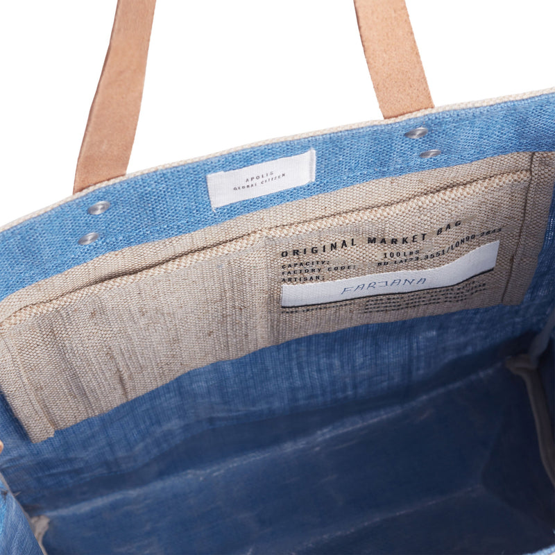 Market Tote in Parisian Blue