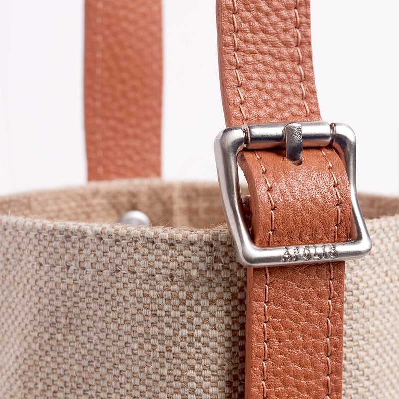 Crossbody Bottle Bag in Chambray