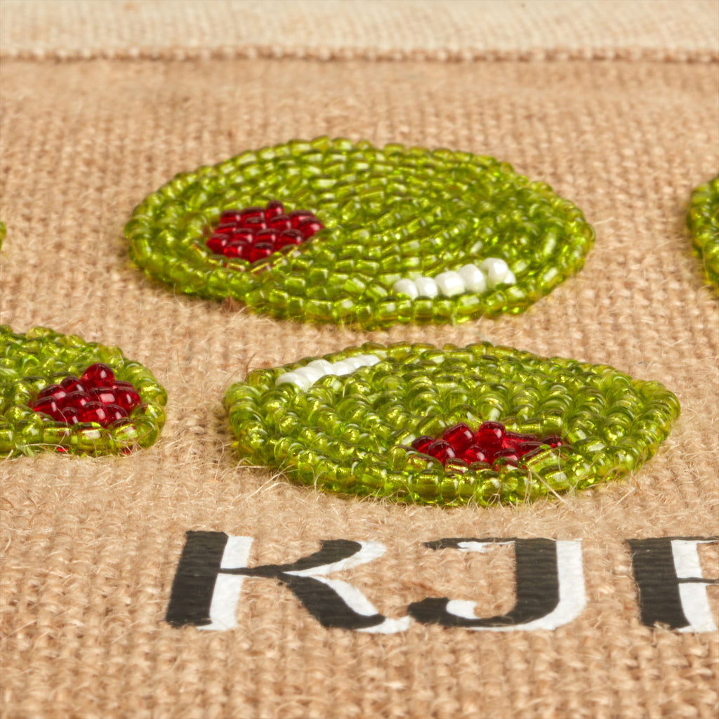 Petite Market Bag with Beaded Olives