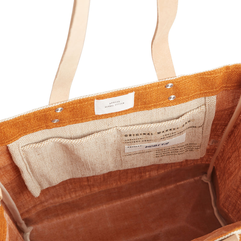 Market Tote in Cognac