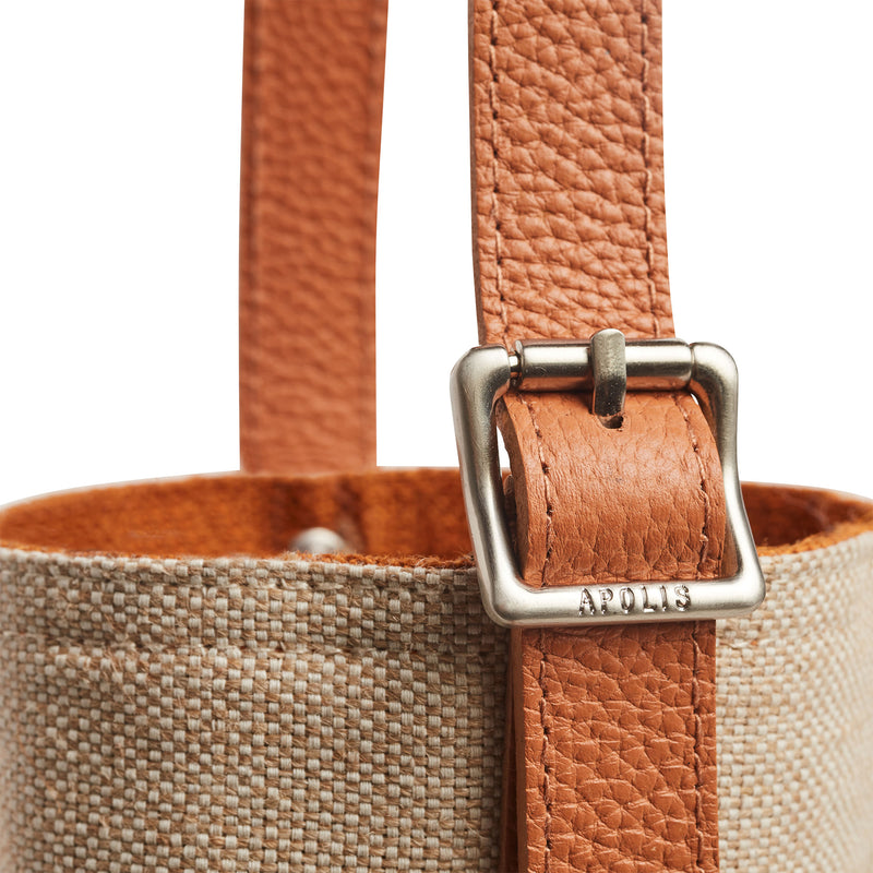 Crossbody Bottle Bag in Clay