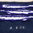 Petite Market Bag in Navy with Beaded Sardines with Strap