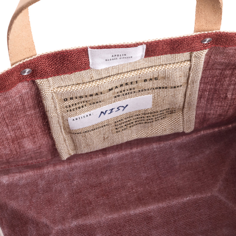 Market Bag in Cranberry