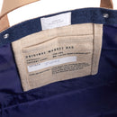 Petite Market Bag in Navy with Beaded Olives