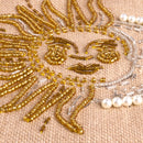 Petite Market Bag in Natural with Sun & Moon Bead | Ships Aug. 5