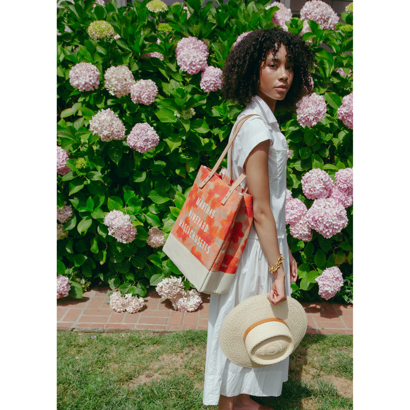 Wine Tote in Bloom by Liesel Plambeck