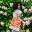 Wine Tote in Bloom by Liesel Plambeck