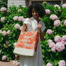 Wine Tote in Bloom by Liesel Plambeck