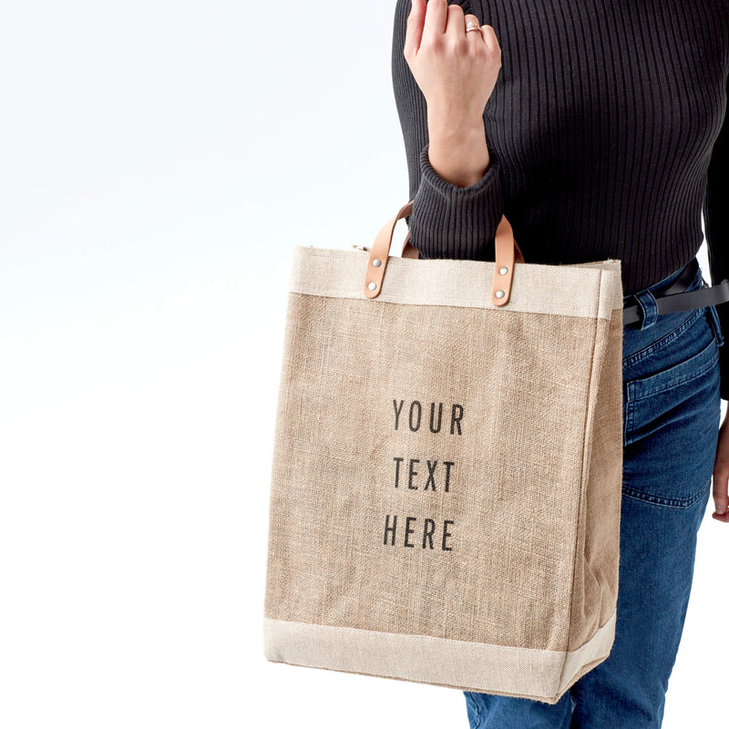 Market Bag - Between the Handle Text