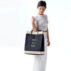 Mahjong Collection: Market Bag in Black