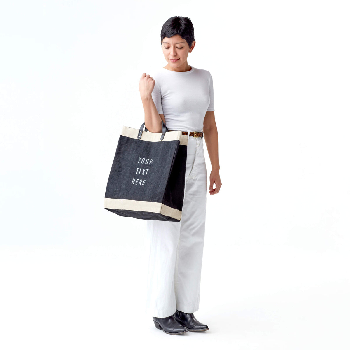 Mahjong Collection: Market Bag in Black