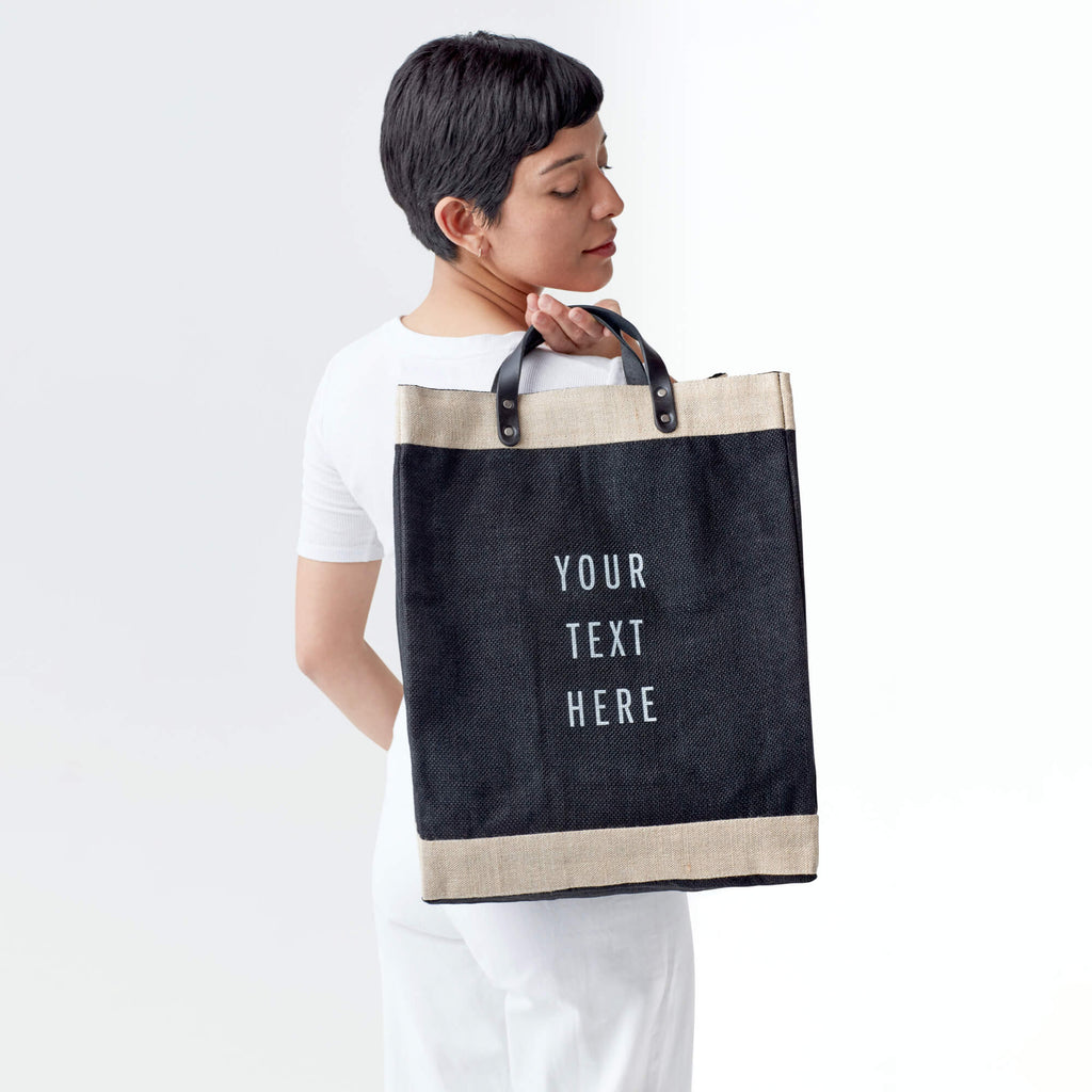Mahjong Collection: Market Bag in Black