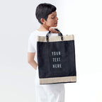 Mahjong Collection: Market Bag in Black