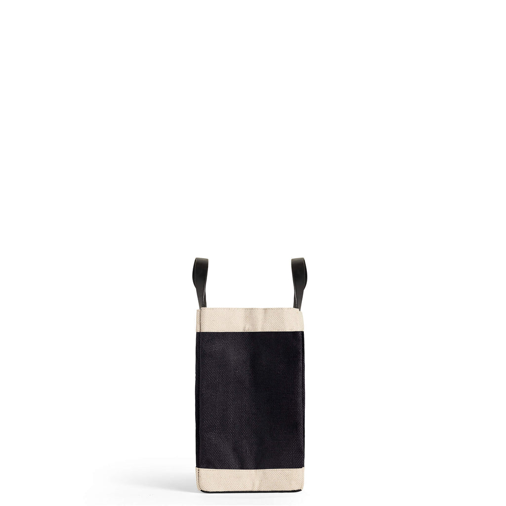 Mahjong Collection: Petite Market Bag in Black with Sun & Moon Bead