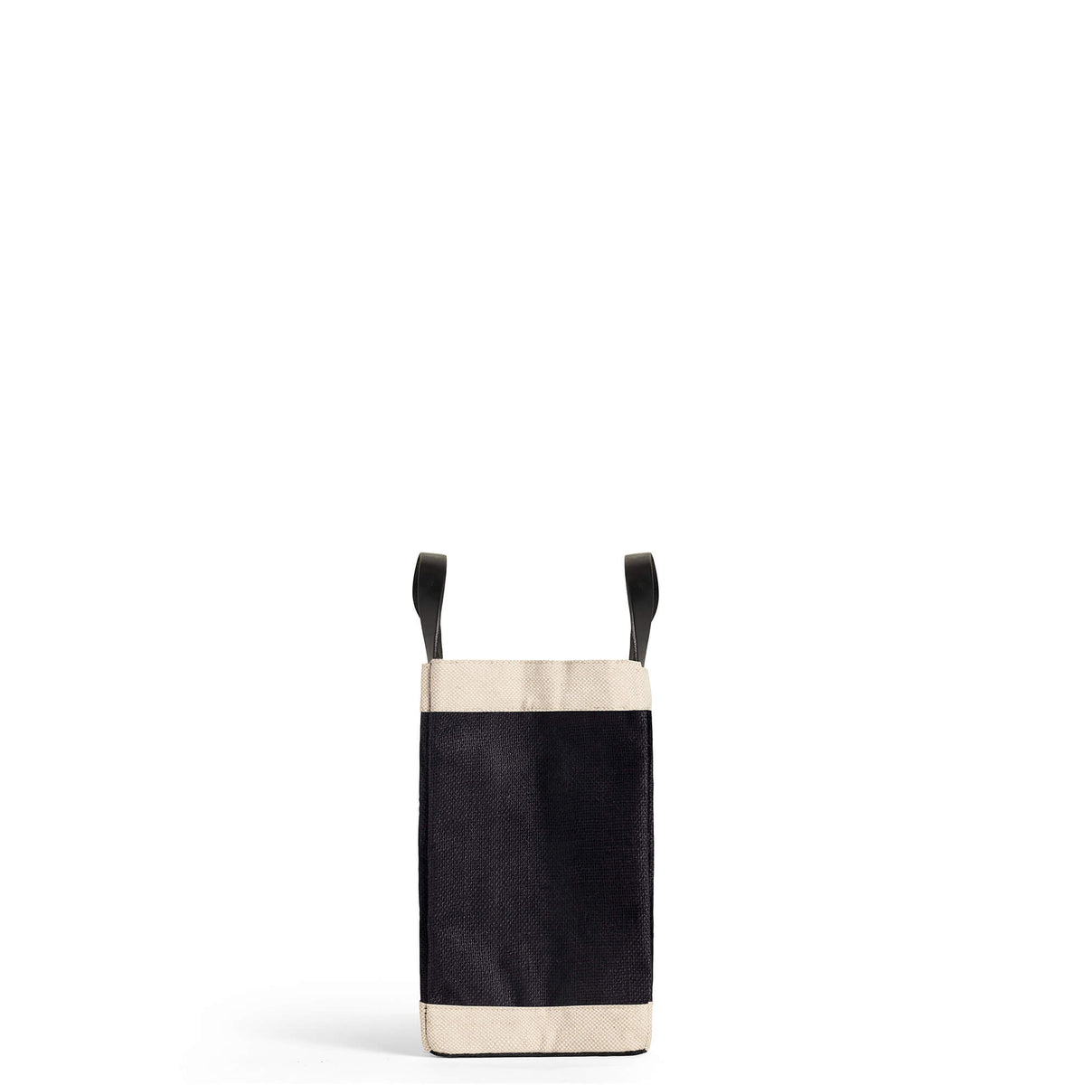 Mahjong Collection: Petite Market Bag in Black with Sun & Moon Bead