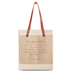 Market Tote in Natural Blank