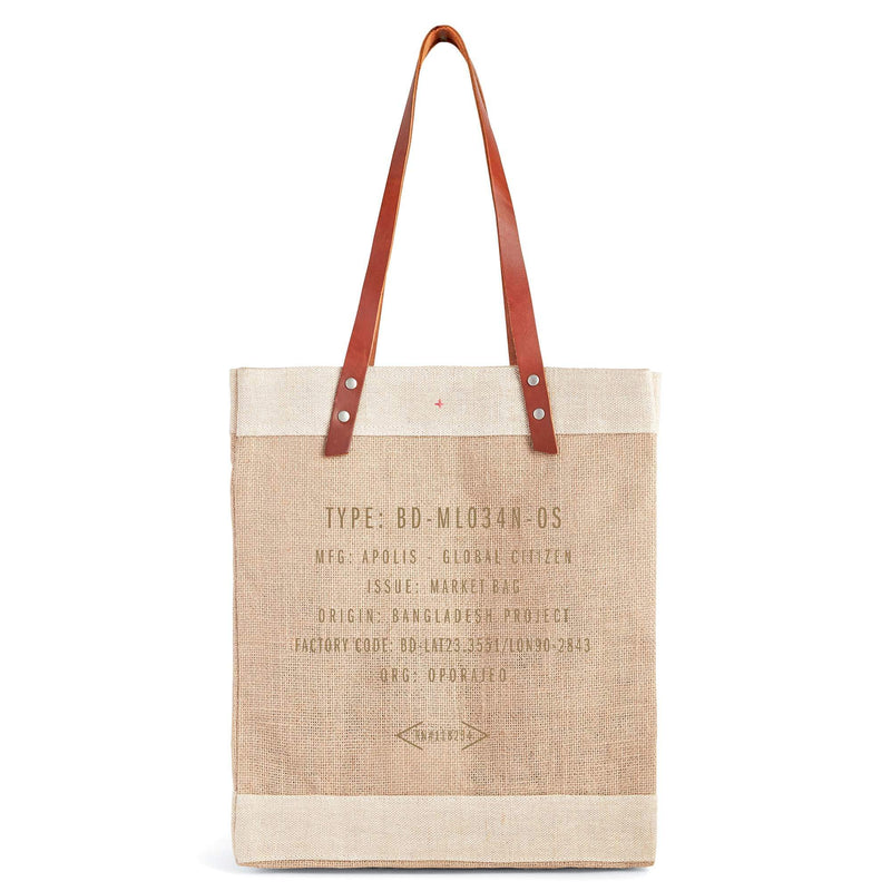 Market Tote in Natural Blank