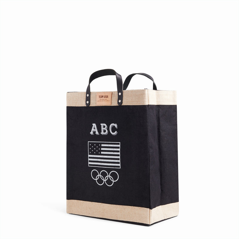 Market Bag in Black for Team USA "Black and White"