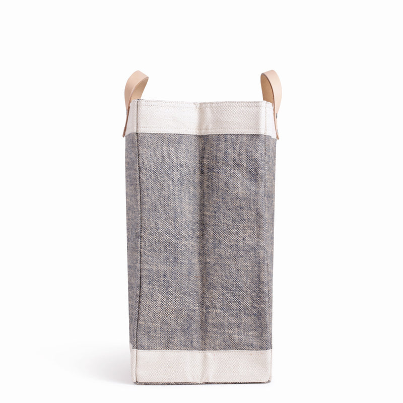 Market Bag in Chambray with Embroidery