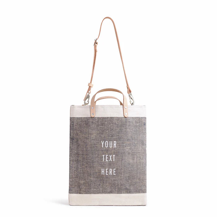 Market Bag in Chambray with Strap