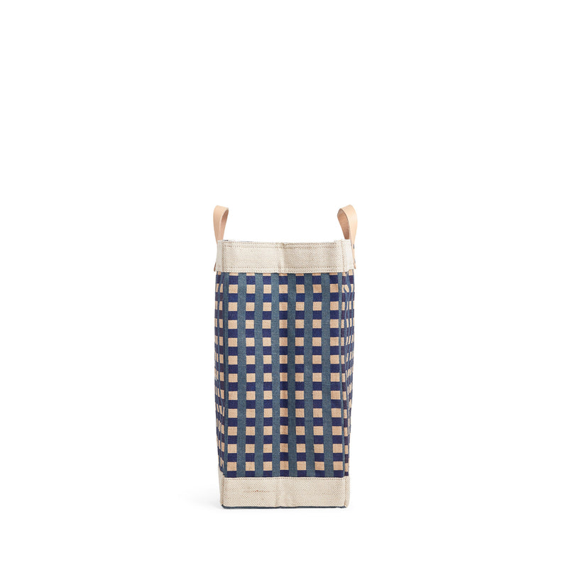 Market Bag in Navy Gingham