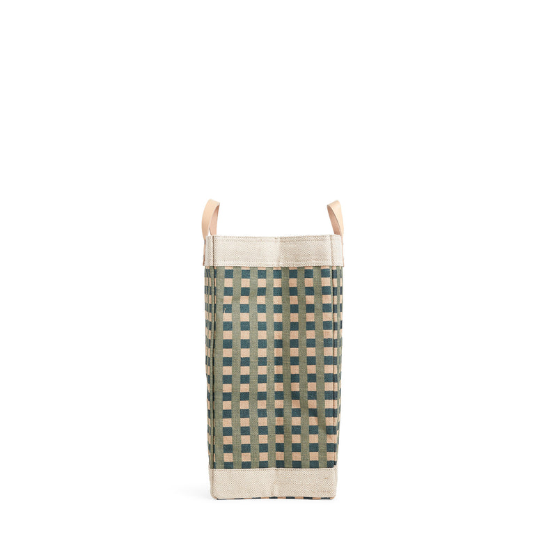 Market Bag in Green Gingham