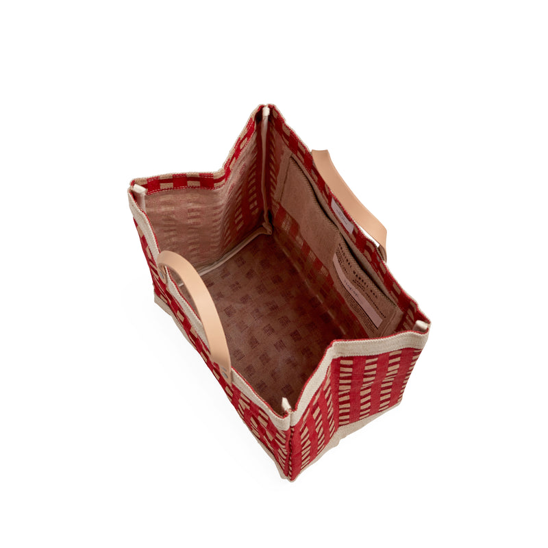 Market Bag in Red Gingham