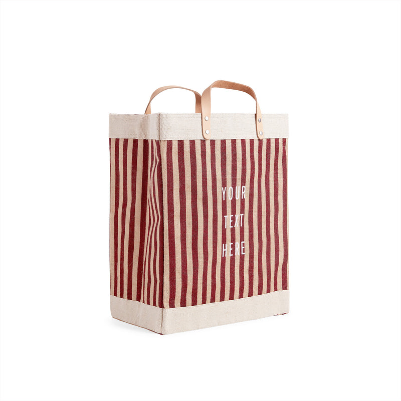 Market Bag in Red Stripe