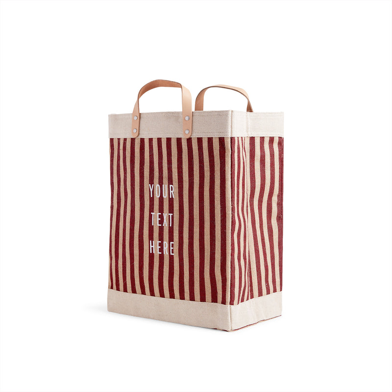 Market Bag in Red Stripe