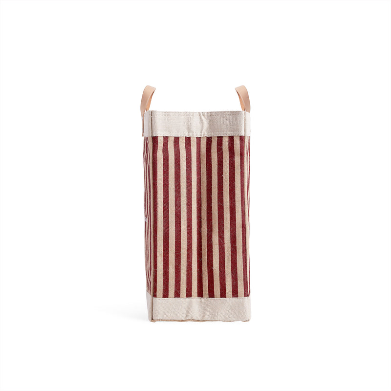 Market Bag in Red Stripe