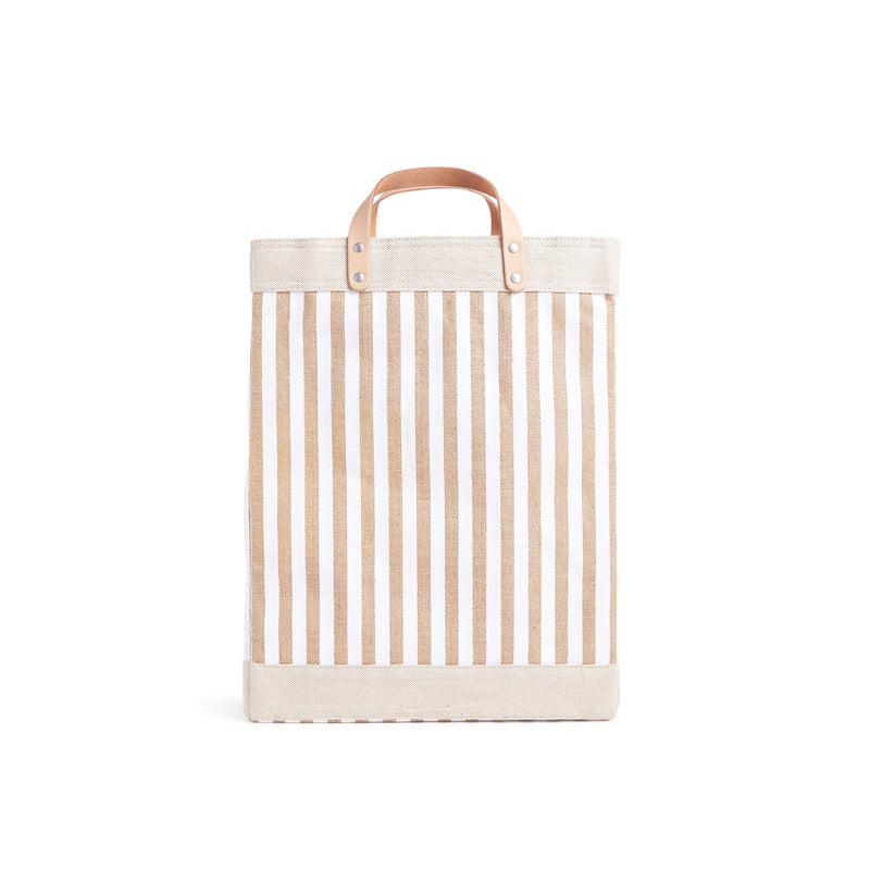 Market Bag in White Stripe