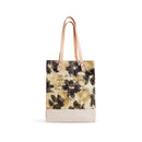 Wine Tote in Khaki Bloom by Liesel Plambeck