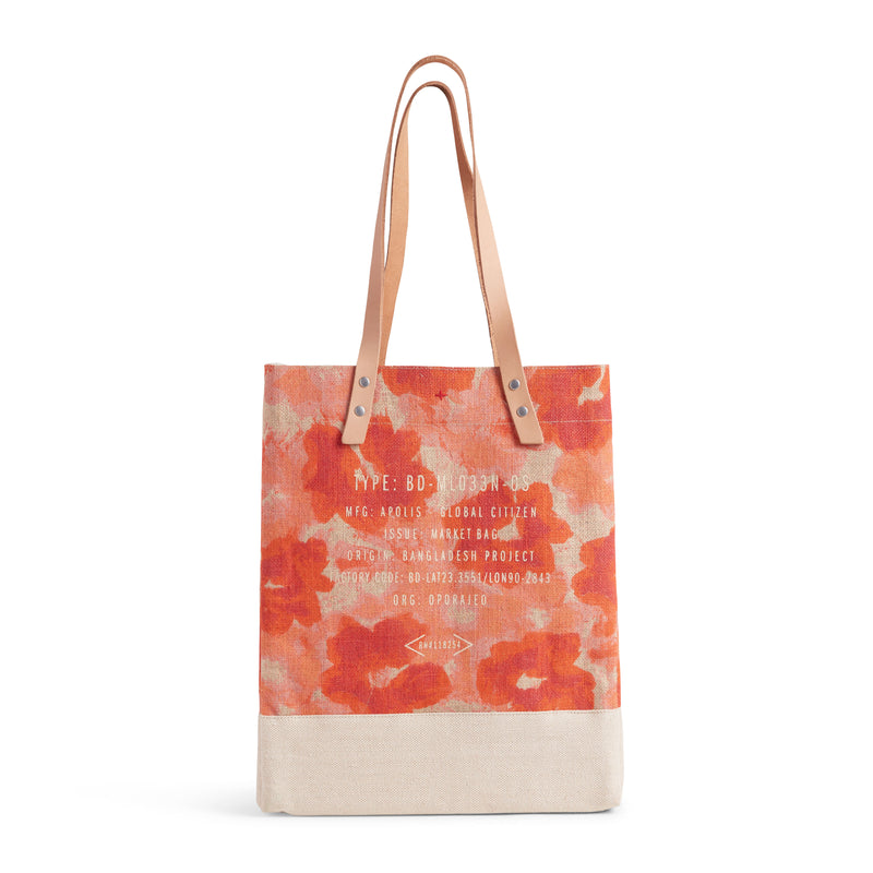 Wine Tote in Bloom by Liesel Plambeck With Monogram