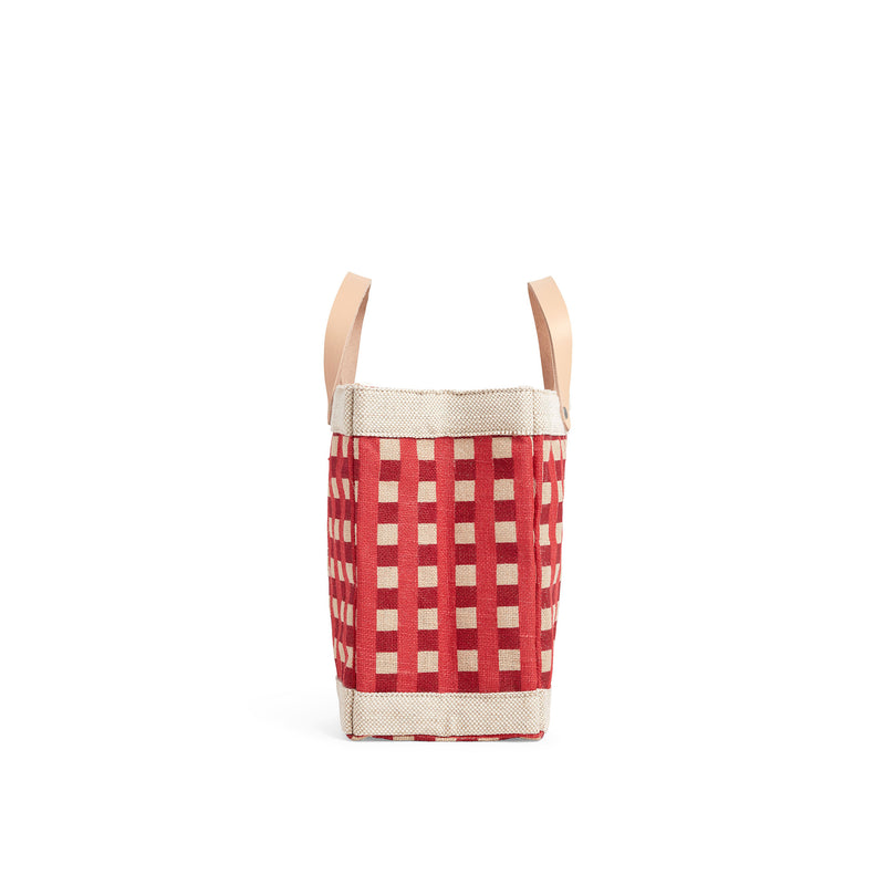 Petite Market Bag in Red Gingham