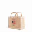 Petite Market Bag in Natural for Team USA "Red, White, and Blue"